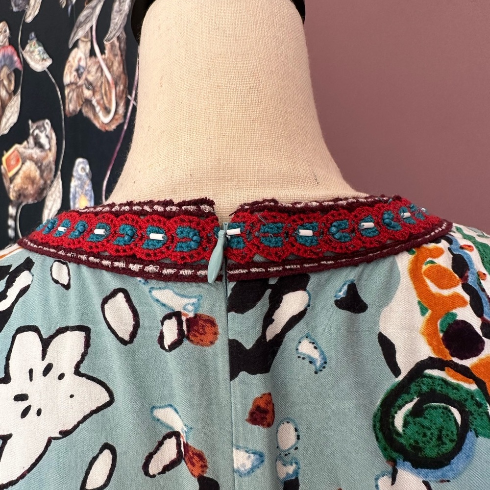 Floral V-Neck Long Sleeve Dress - Picture 6 of 15